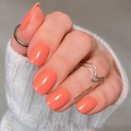 Bittersweet Dream orange nail wrap set with 16 nail polish strips by Hanny & Chuck