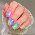 starlight arcade rainbow star nail wraps on hand gradient nail strips canada