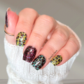  glittery multicolored nail wraps 